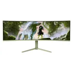 I&scaron;lenktas kompiuterio monitorius Arozzi Nova 49 colių (124,5 cm) Dual QHD 5120&times;1440 LED VA, 4 ms, Žalias