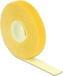 Lipnusis dirželis (velcro) DeLOCK 18734, geltonas, 13 mm x 1 m