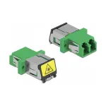 Optiminis skaidulų jungtuvas DeLOCK 86897 LC Duplex moteri&scaron;ka į LC Duplex moteri&scaron;ka Vienmodis žalias
