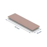 Termo pagalvėlė DeLOCK 18480 3 W/m&middot;K rožinė 20x70x1,75 mm