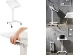 Logilink &ndash; Mobilus stovas ne&scaron;iojamam kompiuteriui / plan&scaron;etei su pneumatiniu auk&scaron;čio reguliavimu &ndash; baltas (EO0035)
