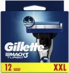 Gillette MACH3 Turbo skustuvo galvutės 12 vnt. Nerūdijantis plienas Vyrams