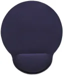 Manhattan Wrist Gel Support Pad ir pelės kilimėlis, mėlynas, 241 &times; 203 &times; 40 mm, neslystantis pagrindas, garantija visam laikui, kortelės mažmeninė pakuotė