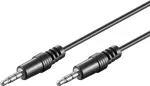 Wentronic Goobay 3,5 mm garso jungiamasis laidas HQ, juodas, 0,6 m &ndash; ki&scaron;tukas 3,5 mm (3 kontaktai, stereo) > ki&scaron;tukas 3,5 mm (3 kontaktai, stereo) (51141)