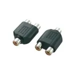 SpeaKa Professional 718340 garso Y adapteris RCA, 1 x RCA lizdas &ndash; 2 x RCA lizdai, juodas