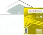 MAILmedia vokas C6, baltas, be langelio, 70 g/m&sup2;, su drėgnuojamuoju klijavimu (21268/0)