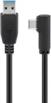 Goobay USB-C&trade; į USB A 3.0 laidas 90&deg;, juodas, 2 m - USB 3.0 ki&scaron;tukas (A tipas) > USB-C&trade; ki&scaron;tukas (66503)