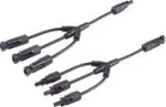 shiverpeaks &reg;-PV4 T-Adapter kabelių rinkinys, 3/1, 4mm&sup2;, juoda/juoda, 30cm (BS02-21033)