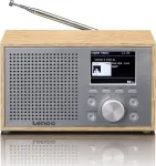 Stalinis DAB+/FM radijas Lenco DAR-017 su Bluetooth ir mediniu korpusu