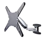 StarTech.com VESA TV laikiklis sieninis, pilnas judesys, 23-55 colių ekranams, plonas TV montavimo laikiklis, atlaiko 66 svarus (30 kg), i&scaron;traukiamas/pakreipiamas/sukamas TV laikiklis
