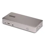 StarTech.com USB4 dokų stotelė trims monitoriams, 4K 60Hz HDMI/DisplayPort, 100W įkrovimas, 2.5GbE, belaidė