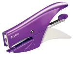 Leitz WOW Segimo replės, 15 lapų, Violetinė, P2, Nr. 10, 80 g/m&sup2;, 4,95 cm, galinis užtaisymas
