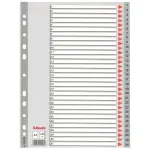 Esselte Index 1-31 PP A4 pilka, skaitmeniniai skirtukai, polipropilenas, A4, 225 mm, 297 mm, 1 vnt.