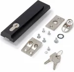 Triton RAX-MS-X35-X2 metalinė pasukama rankena su užraktu pastatomoms stelažo spintoms, 2 raktai