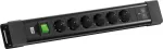 BACHMANN CONNECTUS 6xCEE7/3 1 jungiklis, 1xUSB C/C 45W L=2,0m CEE7/7 juoda (BM0022772)