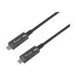 Equip USB-C 3.2 į USB-C aktyvus optinis kabelis (AOC) 8K 60W PD 10m juodas
