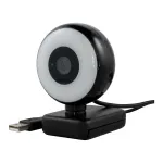 WEMISS CM-A2 Stream Series su žiedine &scaron;viesa Full HD internetinė kamera, 1/3 inch CMOS jutiklis, juoda