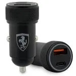 Ferrari FECCMENK PD-QC3.0 20W Fast Charge Car Charger Black