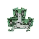 Weidm&uuml;ller 1036300000 Praeinamoji gnybtų jungtis, varžtinis sujungimas, 2,5 mm&sup2;, 24 A, 800 V, žalia, 100 vnt.