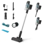 Philips 3000 Series XC3133/01 belaidis dulkių siurblys, 25.2 V Li‑jon, cikloninis, turbo &scaron;epetys, mini &scaron;epetys, juodas/mėlynas