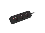 Lanberg PS0-03E-0300-BK 3M juodas 3x 230V Lanter ilginimo laidas i&scaron; gryno vario