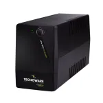 TECNOWARE UPS ERA PLUS 600 SCHUKO Line-Interactive 600VA/360W, 12V 7Ah baterija, 2 Schuko lizdai, USB, juoda