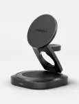 ENERGEA Alumag GYRO 360 Rotating Qi2 Wireless Charger 25W Foldable Gunmetal