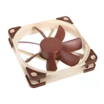 Noctua NF-S12A FLX ventiliatorius 120 mm, 12 V, 3 kontaktų, 700&ndash;1200 aps./min., 107,5 m&sup3;/h, 7,4&ndash;17,8 dB, SSO2 guolis, rudos spalvos