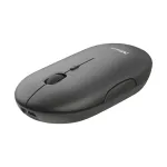 Trust Puck belaidė įkraunama itin plona pelė, ambidekstrinė, optinė, RF belaidis + Bluetooth, 1600 DPI, juoda