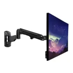 LINDY 40712 juodas sieninis monitoriaus laikiklis su viena dujine svirtimi, iki 32 col. (81,3 cm)