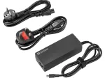 SANDBERG USB-C AC Charger PD100W EU+UK &ndash; 100W USB-C Power Delivery sieninis įkroviklis, keičiami EU/UK ki&scaron;tukai, juodas