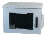 EFB Elektronik 691716IP55.2G sieninis spintos korpusas 16U 600x600mm IP55, stiklo durys, &scaron;viesiai pilka RAL7035
