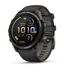 Garmin fenix 9 Pro Multisport GPS i&scaron;manusis laikrodis su inReach palydoviniu ry&scaron;iu, 47 mm anglies pilkos spalvos DLC titano korpusas, juoda/akmenų pilka silikoninė juosta