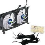 Titan TTC-SC22(A)/V2+ Dvigubas &scaron;aldytuvo ventiliatorius 92x25mm IP55 stovyklavimui