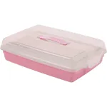CURVER Stačiakampė torto transportavimo dėžė 45x29,5x11,1 cm, rožinė