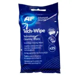 AF Tech Wipes valymo servetėlės technologijos prietaisams, 25 vnt.