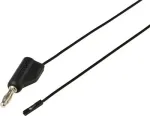 Voltcraft MSL-315 juodas matavimo laidas, 4 mm banana ki&scaron;tukas &ndash; 0,64 mm lizdas, 1 m, 1 A, 30 V AC/60 V DC VC-17182175