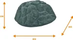 EUROPALMS Dekoratyvinė uola Vulcano, stiklo pluo&scaron;tas, daugiaspalvė 83313231