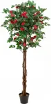 EUROPALMS Camellia Tree Red su vazonu, dirbtinis augalas, 180cm 82507226