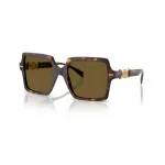Versace VE4441-108-73 moteri&scaron;ki akiniai nuo saulės - Havana rėmelis, rudi lę&scaron;iai, 55 mm