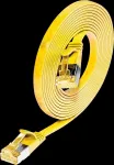 Wirewin Cat6A plonas Ethernet tinklo kabelis U/FTP plok&scaron;čias geltonas 1m 10Gbps PKW-STP-SLIM-K6A 1.0 GE