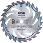 kwb 586154 volframo karbido diskinis pjūklas 184 x 16 x 1,2 mm, 24 dantys