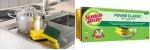 Scotch-Brite Classic puodų &scaron;veitiklis, 3 vnt., ypač stiprus neaustinės medžiagos pluo&scaron;tas, nagus tausojanti juosta 34-2000-0254-0