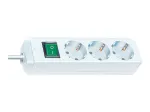 brennenstuhl Eco-Line - Steckdosenleiste - Ausgangsanschl&uuml;sse: 3 - 1,5m Schnur - wei&szlig; (1152320400)
