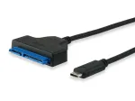 Equip USB Type C į SATA laidas, juodas, 6 Gbit/s, 50 mm, 150 mm, 500 mm, 50 g