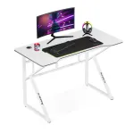 Gaminimo stalas Huzaro Hero 1.6 White &ndash; MDF/karboninis vir&scaron;us 1200&times;600 mm, metalinis rėmas, 750 mm auk&scaron;tis