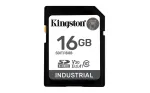 Kingston Technology 16G SDHC Industrial pSLC, 16 GB, SDHC, 10 klasė, UHS-I, 100 MB/s, 80 MB/s