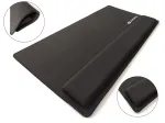 Sandberg Desk Pad Pro XXL, juodas, monochromatinis, rie&scaron;o atrama, neslystanti bazė, žaidimų pelės kilimėlis