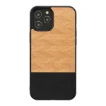 Dėklas Man and Wood iPhone 12 / 12 Pro &ndash; silkė nero juoda