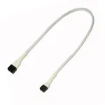Nanoxia NX3PV30W ventiliatoriaus maitinimo kabelio ilgintuvas, 3 kontaktų Molex, 0,3 m